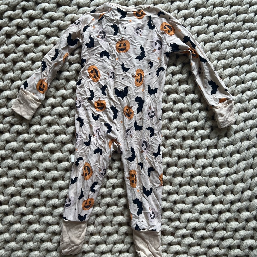 Ollie’s Day 3-6m bamboo Halloween zippy - Picture 3 of 3